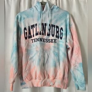 Destinations Tie-Dye Gatlinburg Tennessee Hoodie Size Medium